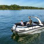 Harris-Pontoon-Boats-Grand-Mariner-250-SLEC-running-2025-37525ED